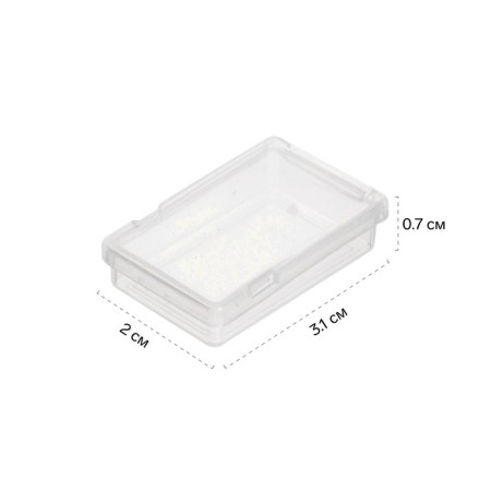 Box, 1 department, 3.1 x 2 x 0.7 cm