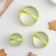 A set of forms for cutting cookies Konfinetta "Circle", 7 × 4.5 cm, 3 pcs, color mix