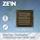 Ventilation grate Zein luxury RM1717Z, 175 x 175 mm, with a grid, metal, gold