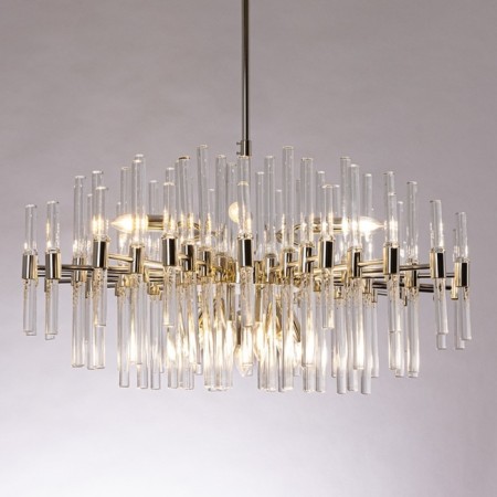 Chandelier on the rod Matilda A1064PL-12CC, E14, 12x40 W, 82x82x68 cm, chrome-1