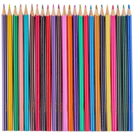 Color pencils, 24 colors, trihedral, spider-man-1