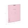 Notebook of 12 sheets in the Erichkrause Coverpro Pastel cage, pink, with a plastic cover, offset block, whiteness 100%