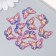 Decor for creativity plastic "Butterfly with golden points" Violet 1.5x2.3 cm