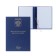 Folder "Master's dissertation" Bumvinyl, scallops/suture, without paper, blue color (capacity up to 300 sheets)