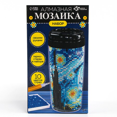 Diamond mosaic on the thermostat "Moonlit Night"-8