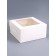 Cake box, white, 25 x 25 x 12 cm