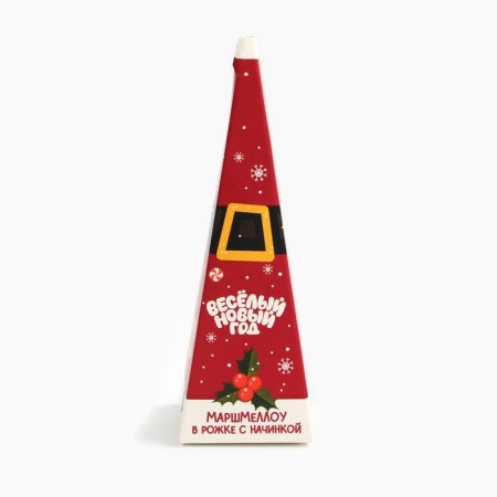 New Year! Marshmallow in a box, with strawberry flavor "Funny New Year", 13 g-2