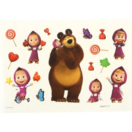 Game set for modeling "wonderful desserts" Masha and a bear, 4 jars of plasticine-5