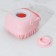 Silicone brush with a capacity for soap of a share, color mix