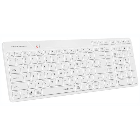 Keyboard A4Tech FSTYLER FBK27C AS White USB wireless BT/Radio Slim Multimedia (FBK27C 106853-1