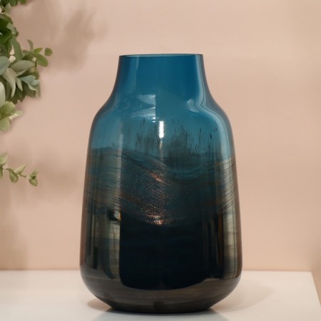 Elvi flowers vase made of colored glass 25 x 16 x 16 cm-4