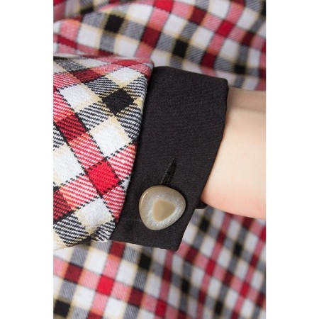 Women's tunic, size 46, red color-4