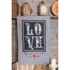 Ethel towel Love is All Around 40x67 cm, 100% HL, sarzha 190 g/m2