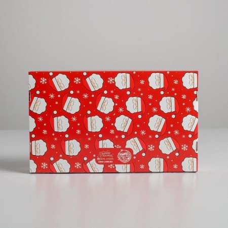 Box for eclairs with inserts - 5 pcs “Happy New Year!”, 25.2 x 15 x 7 cm, New Year-6