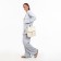City backpack of artificial leather with lightning, milk color