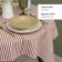 The tablecloth of Ethel "Stripes", col. Red, 76x76 cm, 100% HL