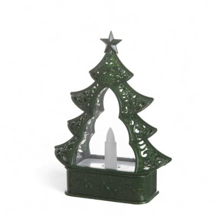Lamp "New Year tree" 3haa green 5.5x13x17cm-9