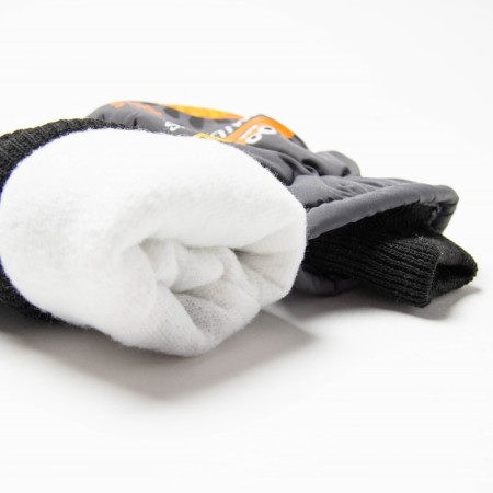 Baby mittens, black color, size 16 (8-10 years)-2