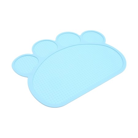 Silicone rug for a bowl, 40 x 30 cm, blue-1