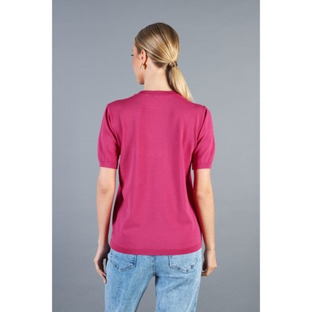 Female jumper with short sleeve Eliseeva Olesya, size 42-44, pink color-1