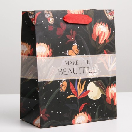 Gift Laminated Vertical, Packaging, Make Life, MS 18 x 23 x 10 cm-1
