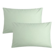 A set of pillowcases Ethel, 50x70 cm - 2 pcs, light green, stupid 125 g/m2