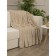 Texrepublic blanket, size 150x200 cm, beige color
