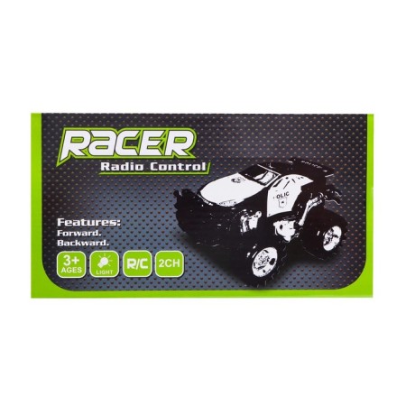Radio -controlled "Road Patrol" machine works on batteries, black color-9