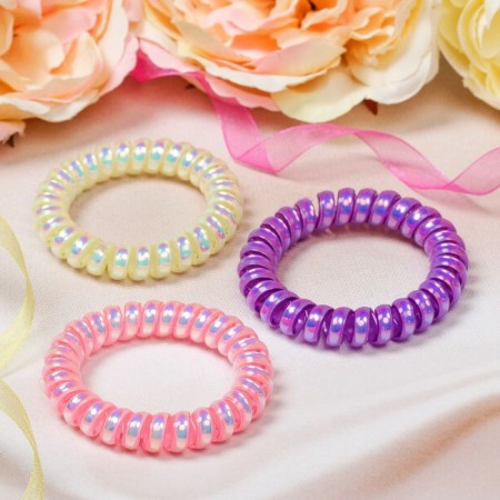 Hair elastic band "spring" overflow, mix-5