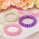 Hair elastic band "spring" overflow, mix