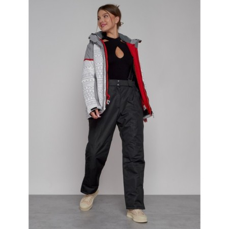 Ski jacket female winter, size 44, white color-12