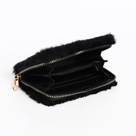 Children's wallet with lightning, black color-2