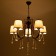 Chandelier NH5270/5 AB+BK bronze/black 5x40W E27 64x61x85cm