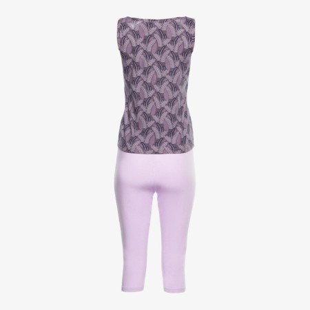Female set (T -shirt, Bridges), lilac color, size 54-8