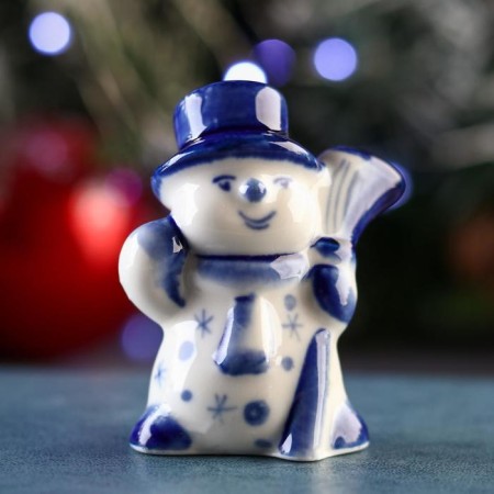 Souvenir "Snowman", 5x3x7 cm, gzhel-1