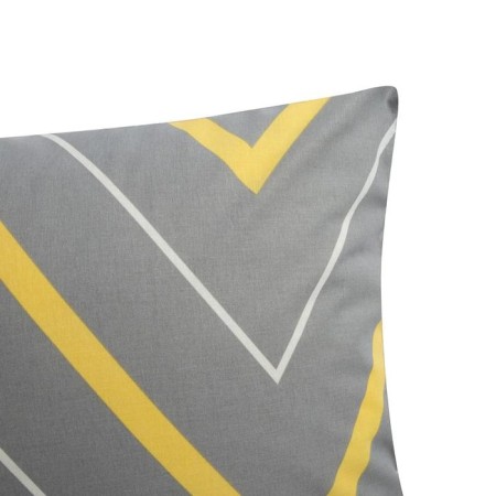 Pillowcase "Ethel" yellow-gray zigzags 50x70, 100% cotton, stump, 125 g/m2-1