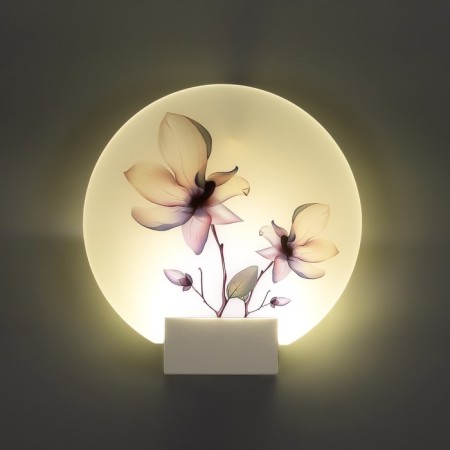 Sconces "Flowers" LED 6W 4000k white 24x6x24 cm-2