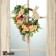 Wreath on the door interior "Easter bunny with roses" d = 35 cm