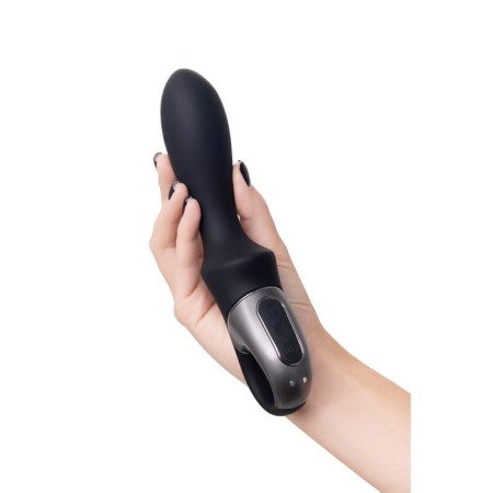 Unrealistic vibrator Satiffyer Heat Climax, 20.5 cm, silicone, black color-12