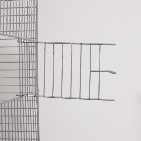 Birds Cage "Pigzon" No. 104-B, collapsible, 2 sections, 58 x 40 x 88cm, gray-16