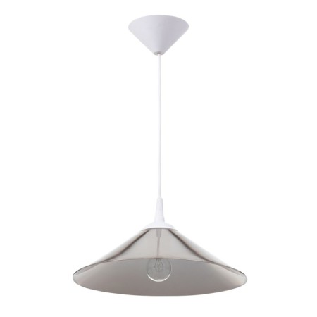 Lamp Bayerlux alan 1he27 white/silver 30x30x9cm