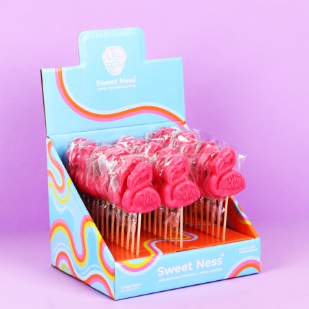Caramel candy figure Sweet Ness Flamingo, 30 g