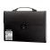 Plastic portfolio A4, 332 x 245 x 35 mm, 13 departments, texture, plastic index, black