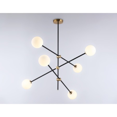 Suspended Ambrella Light, Modern, TR2515, 6XG9, Black color, brass-2
