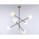 Suspended Ambrella Light, Modern, TR2515, 6XG9, Black color, brass