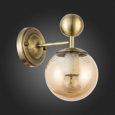 Wall lamp EVOLUCE. Sle106301-01. Pechio. 1x60 W, E27, 13x20 cm, bronze color-4