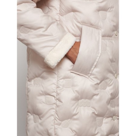 Coat insulated winter female, size 46, beige color-10
