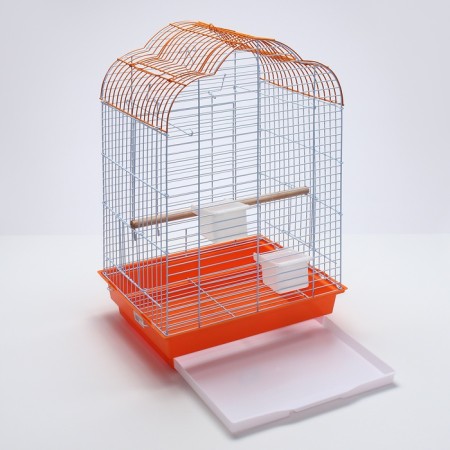 BD-3/1O bird cage, opening roof, 47.5 x 37 x 70 cm, orange-9