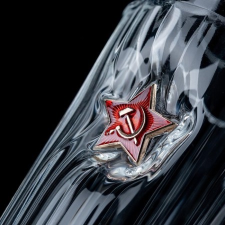 The glass "impenetrable.", With a star, faceted, 250 ml-5