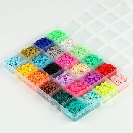 Set for creating jewelry, 24 colors, 2 fishing lines, charm-6